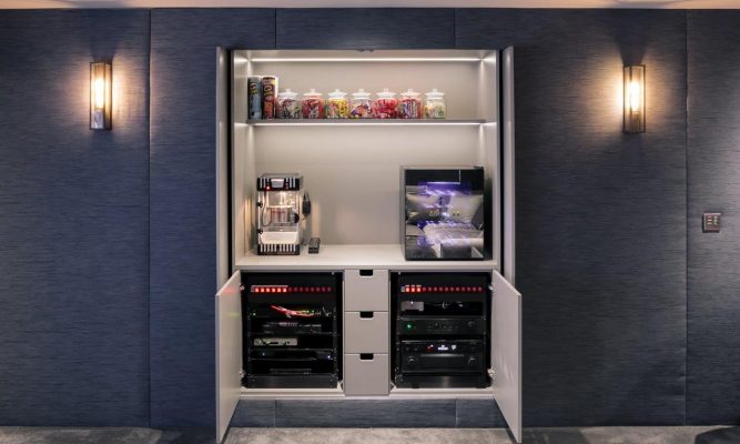 Cinema Room Snack Bar/Entertainment Storage