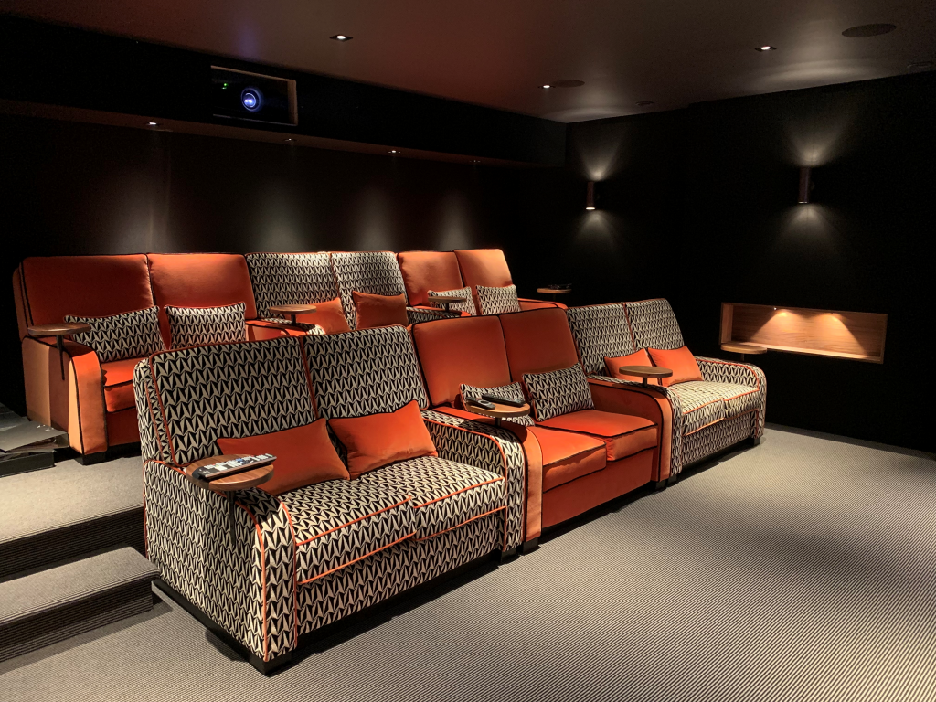 Home cinema room seating.