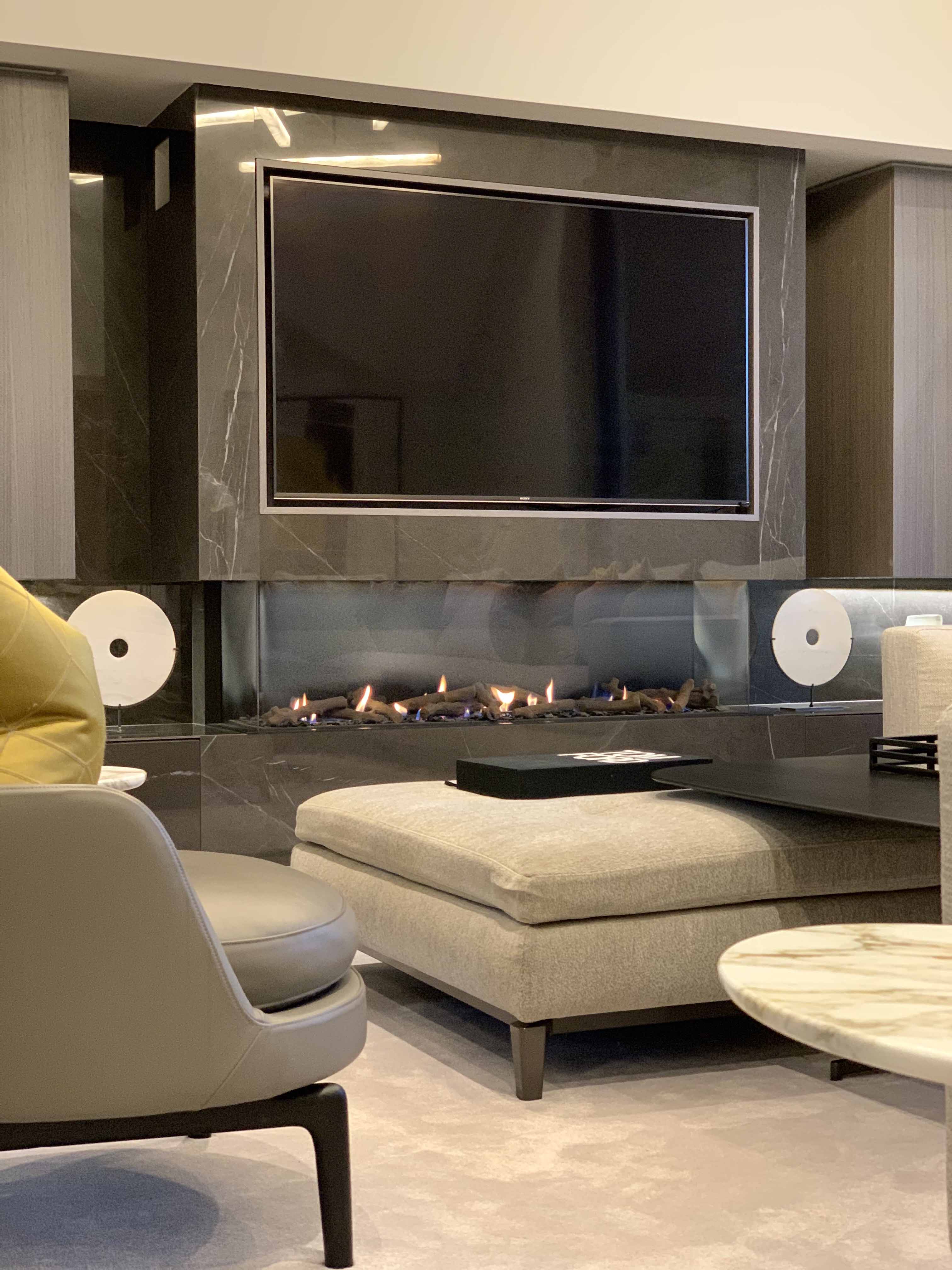 smart home media wall