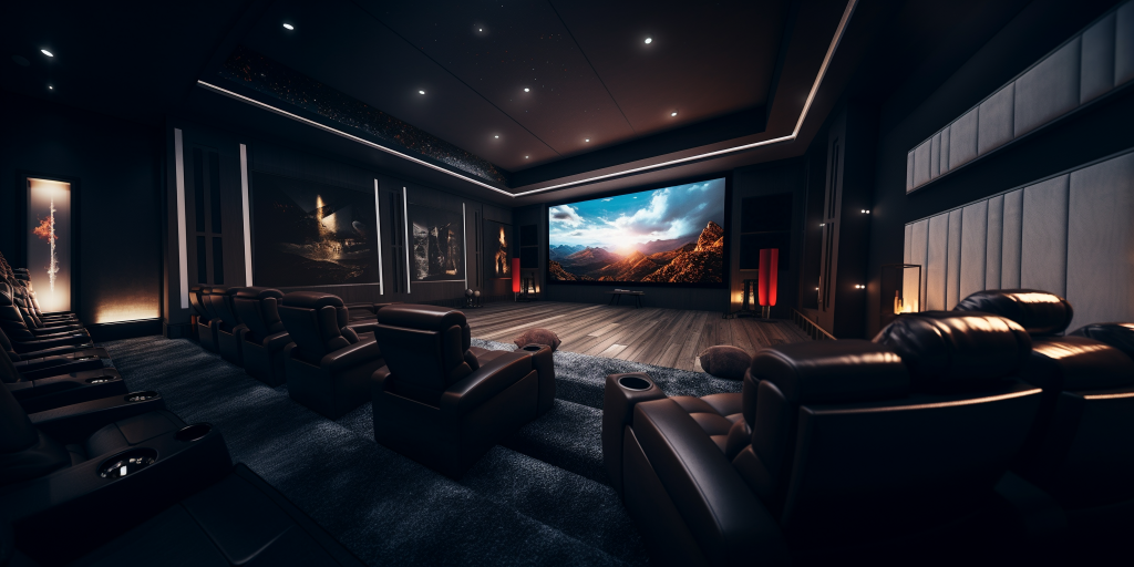 Ultra wide home cinema installation