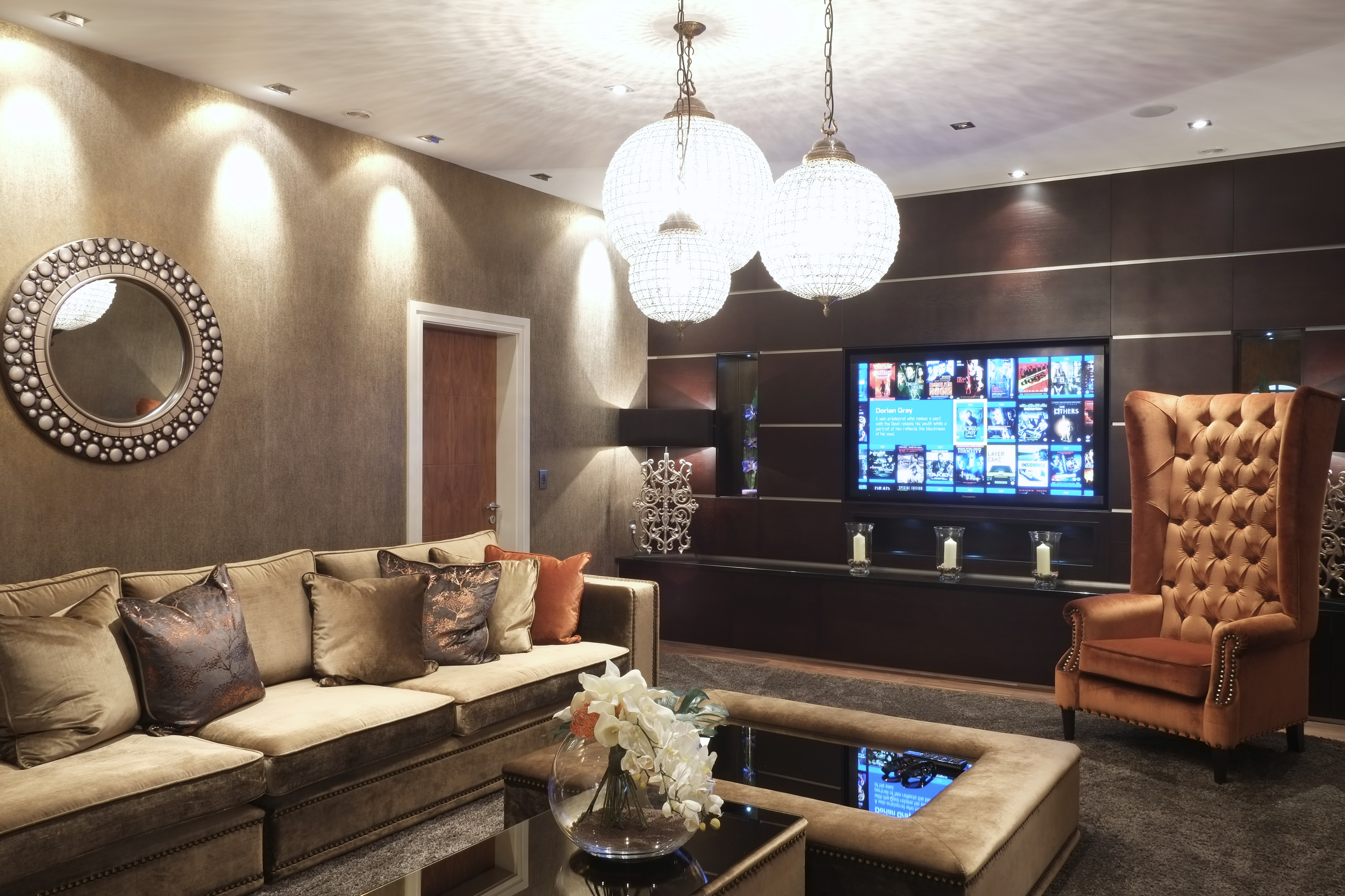 Luxury living room setting